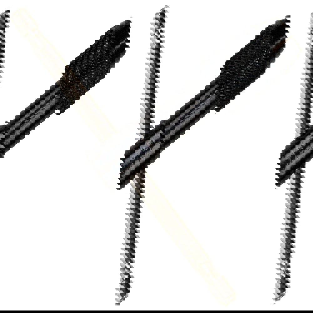 Tap Wrenches; Minimum Tap Size Compatibility (Inch): #0 ; Maximum Tap Size Compatibility (Inch): 1/4 ; Handle Style: T-Handle ; Ratcheting: No ; Fixed T-handle: No ; Overall Length (Inch): 5